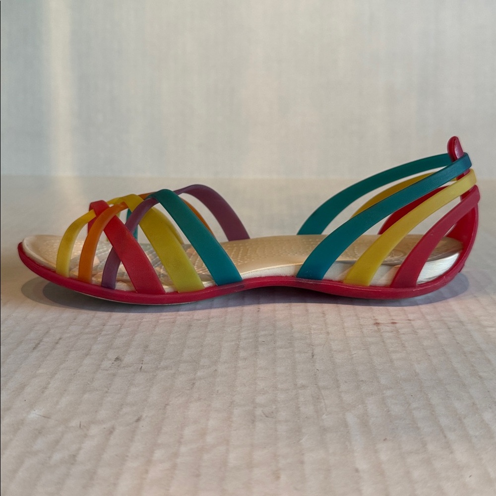 Crocs Multi Color Strappy Flats - Picture 7 of 13